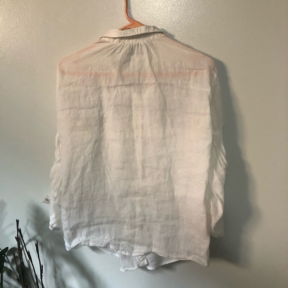 3/$33 - Zara basic white blouse - Picture 5 of 5